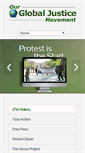 Mobile Screenshot of globaljusticemovement.org